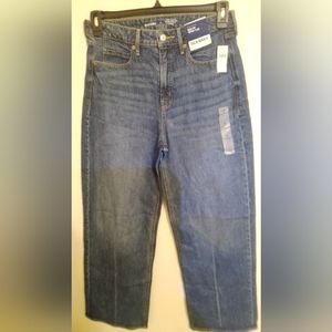 Old Navy (Size 8 )  Extra High-Rise Sky-Hi Wide Leg Jean